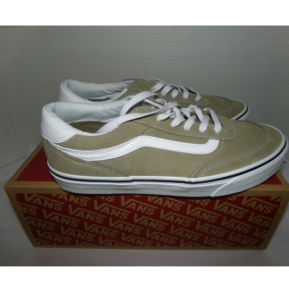 Vans Brooklyn Ls Men's 10.0 Desert Bay Leaf Suede Skate Shoes Sneakers NIB